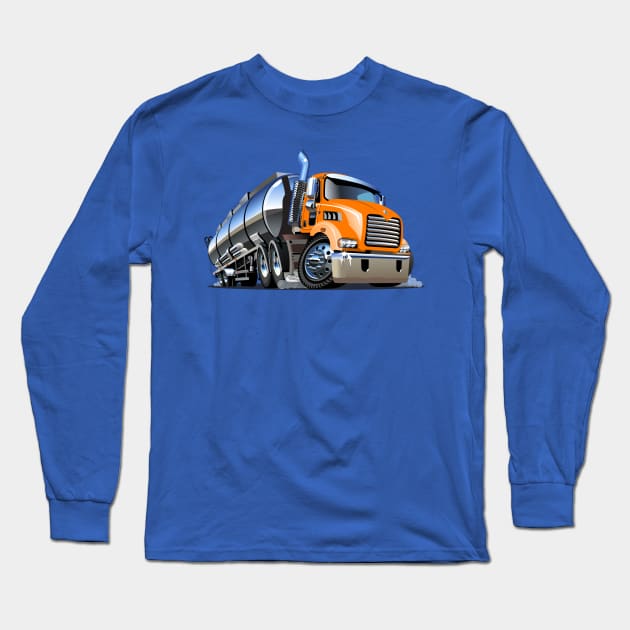 Cartoon truck Long Sleeve T-Shirt by Mechanik